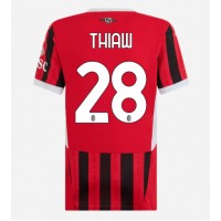 AC Milan Malick Thiaw #28 Fotballklær Hjemmedrakt Dame 2024-25 Kortermet